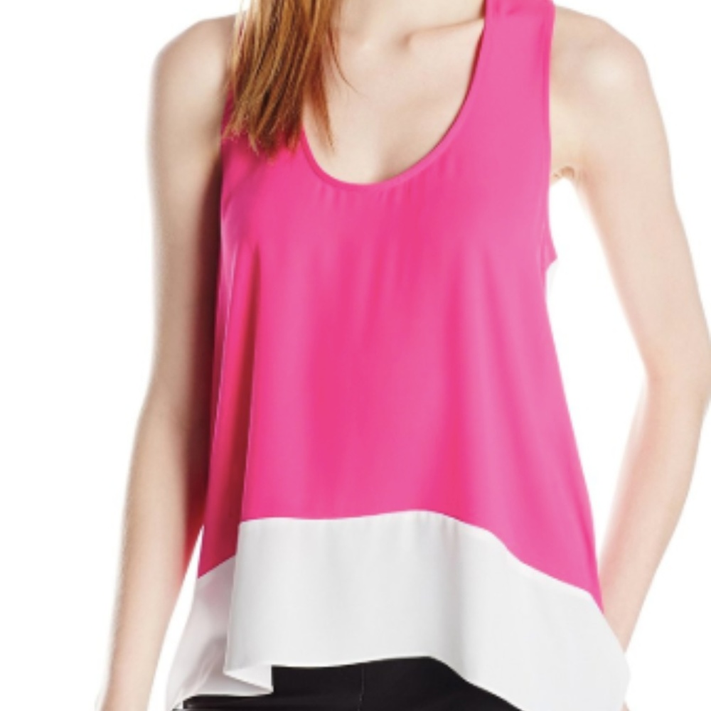 BCBGMaxazria Allison Fuchsia/White Top